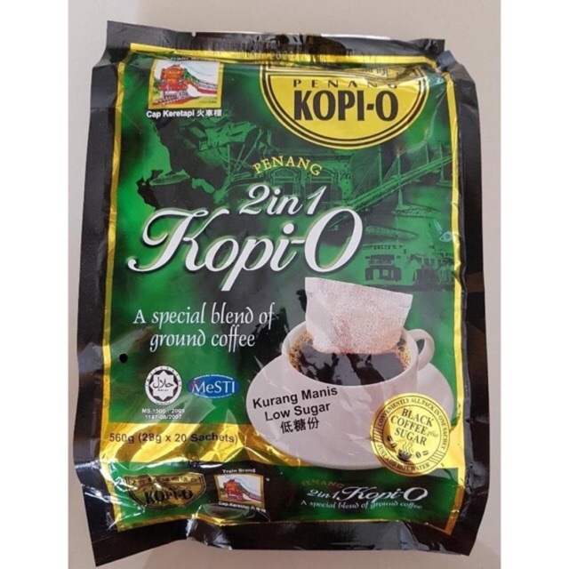 Cap Keretapi Penang Train Brand 2 in 1 Kopi-O 槟城火车标2合1咖啡乌 (18’s x 25g)