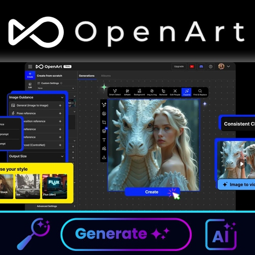 OPENART AI IMAGE GENERATOR TOOL FOR CREATING STUNNING AI ART, NFT DESIGN, PROMPTS & VISUAL IDEAS FROM TEXT