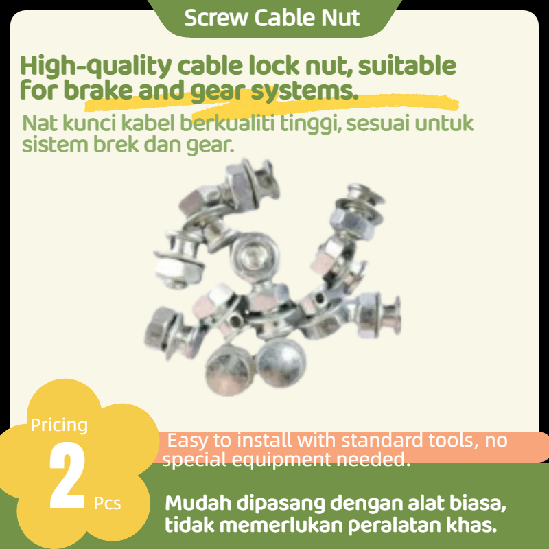 Lock Nut – High Quality for Cable / Gear / Brake Systems