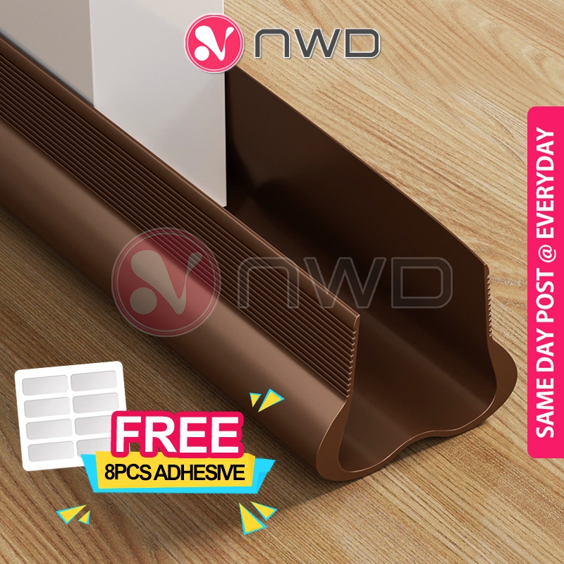 《 𝗫𝟯 𝗣𝗥𝗢𝗧𝗘𝗖𝗧𝗜𝗢𝗡 》 PVC Door Seal Strip Gap Stopper Blocker Doorstop Penutup Bawah Pintu 门底密封条 NWD