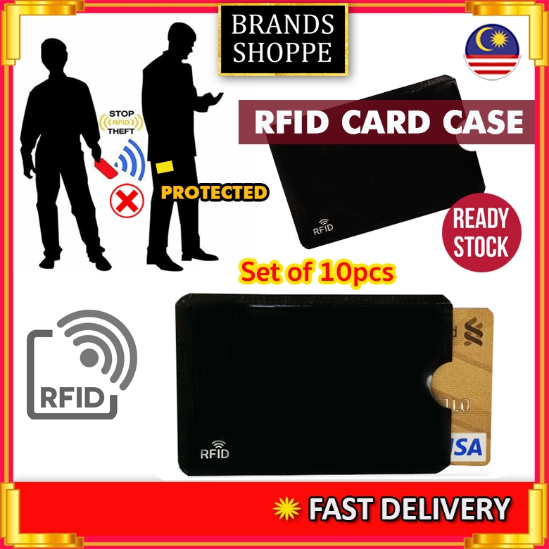 RFID BLOCK/ANTI-THEFT RFID CARD CASE/CARD HOLDER/BANK CARD COVER/RFID WALLET/CREDIT CARD SAFETY CASE/CARD PROTECTION*BLK
