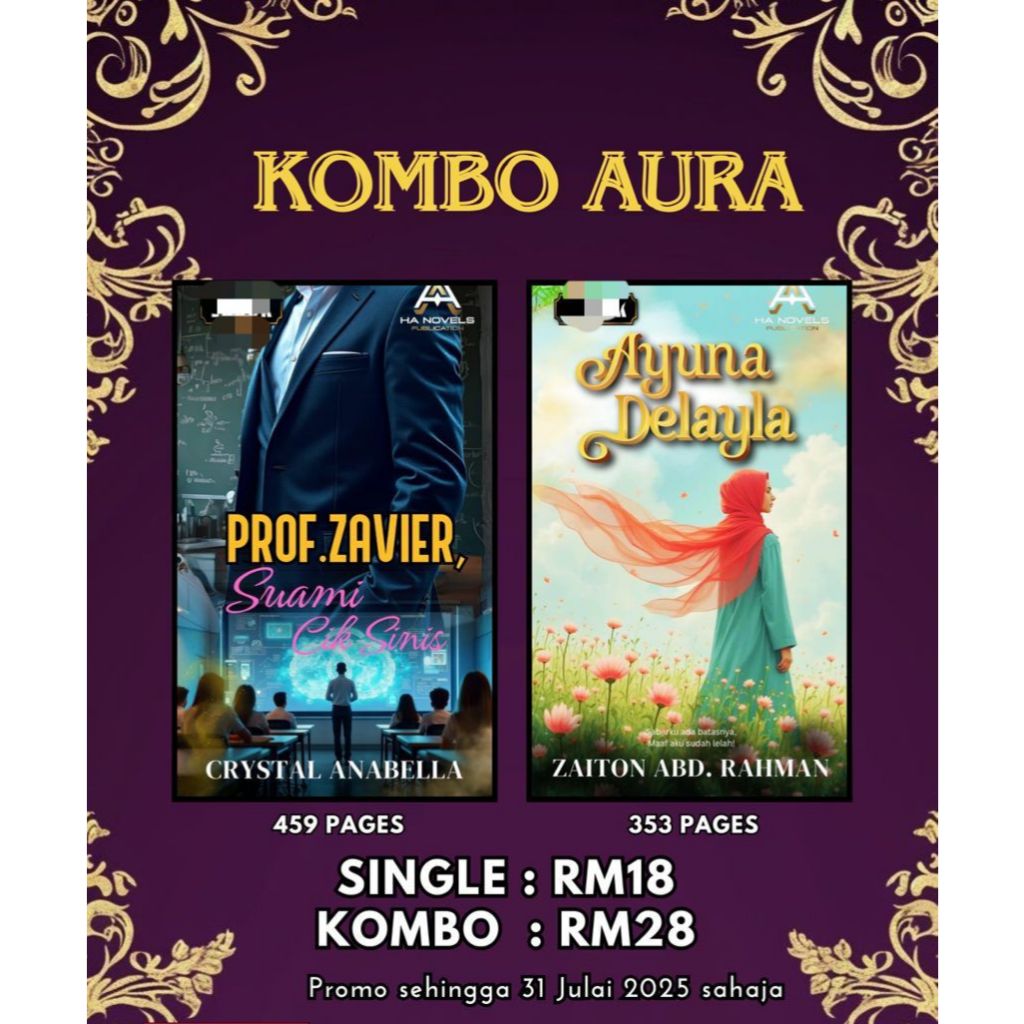 KOMBO AURA (PROF ZAVIER SUAMI CIK SINIS-CRYSTAL ANABELLA,AYUNA DELAYLA-ZAITON ABD RAHMAN)