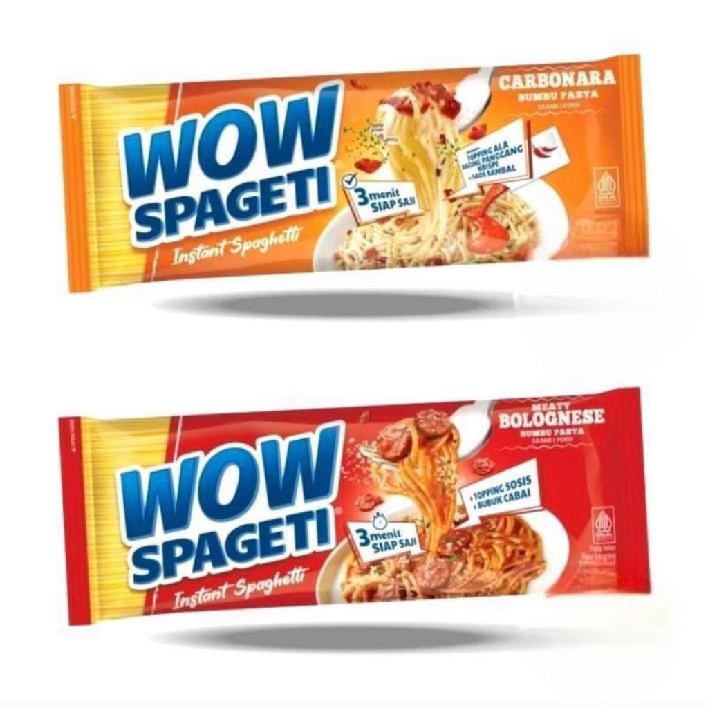 WOW Instant Spaghetti with Authentic Italian Flavor, Halal