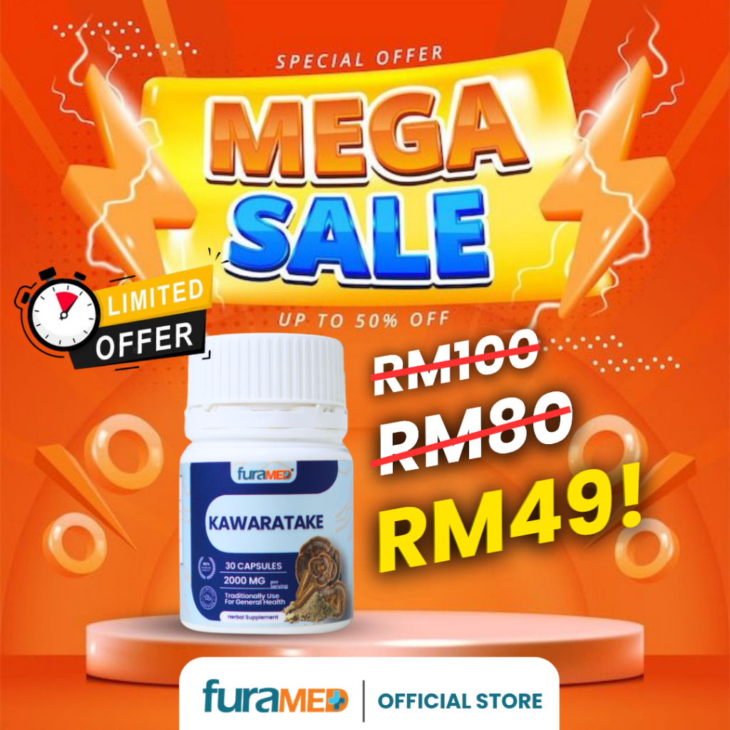 [ORIGINAL HQ] KAWARATAKE CAPSULES BY FURAMED - FORMULASI UNTUK DIABETIS, KOLESTEROL, KANSER DAN FATTY LIVER (30 Caps)