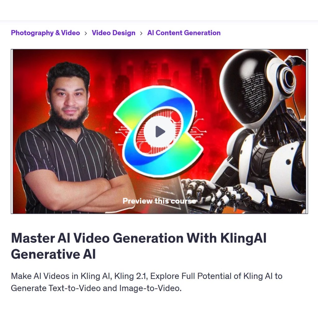 Make Ai Video Course - Master AI Video Generation With KlingAI Generative AI