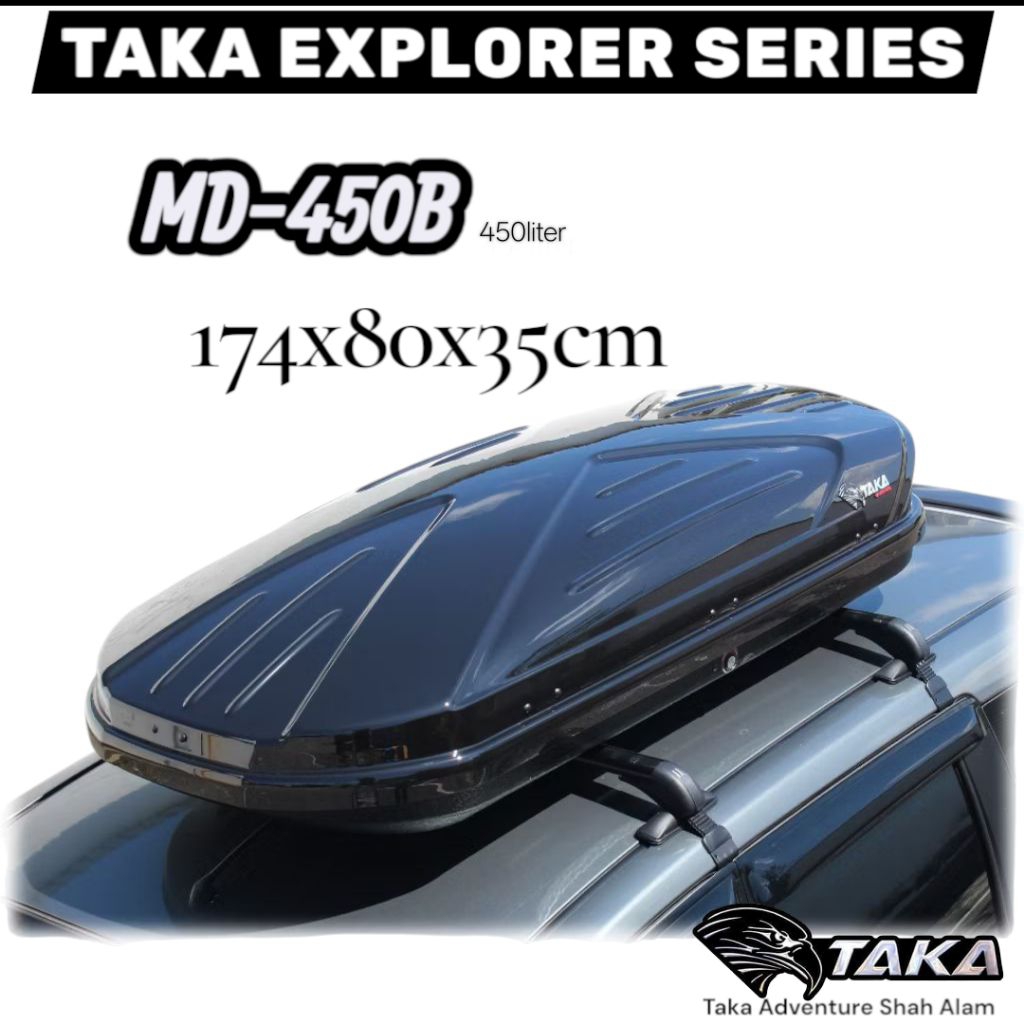 Taka Roofbox MD-450B 450liter Slim Roof box Roof Storage Roof rack