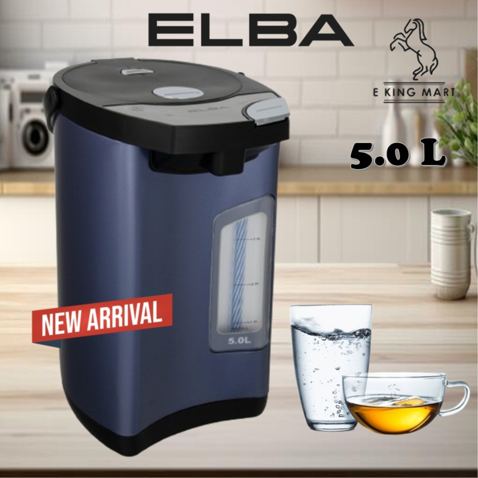 ELBA Pemanas Air 5.0L Thermo Pot Hot Water Dispenser Keep Warm Reboil ETP-F5018 (BR) Auto Reboil Pemanas Air Elektrik