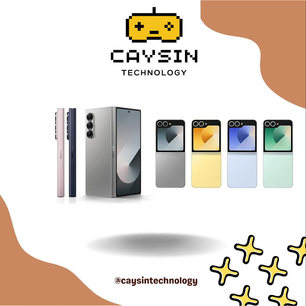 Samsung Galaxy Z Fold 6 / Flip 6 Single Dual SIM SmartPhone (12GB RAM & 256GB/512GB ROM)