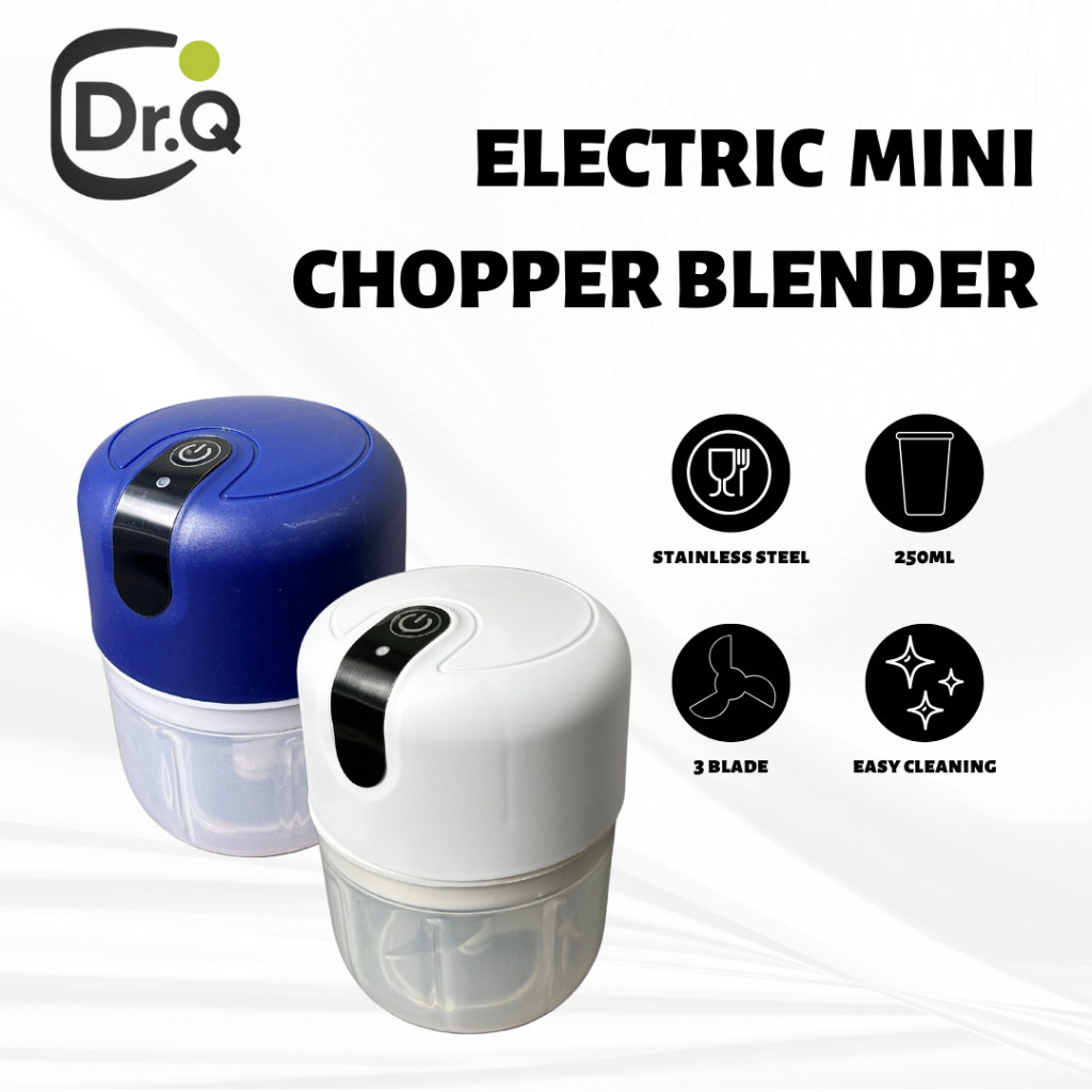 Mini Blender Garlic Electric Food Chopper Blender Processor Grinder (250ml)