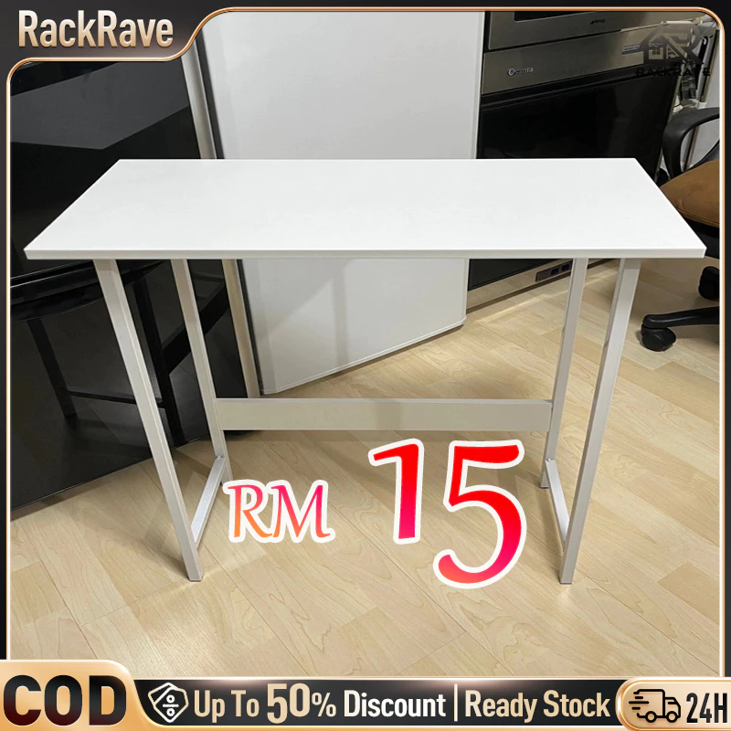 RR-60CM Study Desk Office Desk Table With Shelves Wooden Laptop Table Home Computer Desk Jadual Kajian meja komputer学习桌