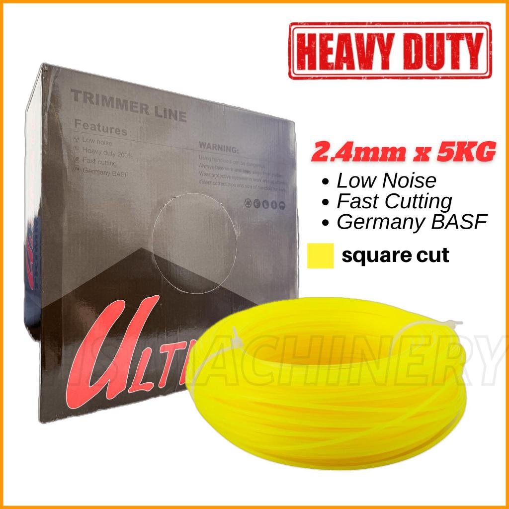 Heavy Duty 1KG SAMURAI 5KG Ultimate 2.4mm Nylon Trimmer Line Tali Potong Mesin Rumput