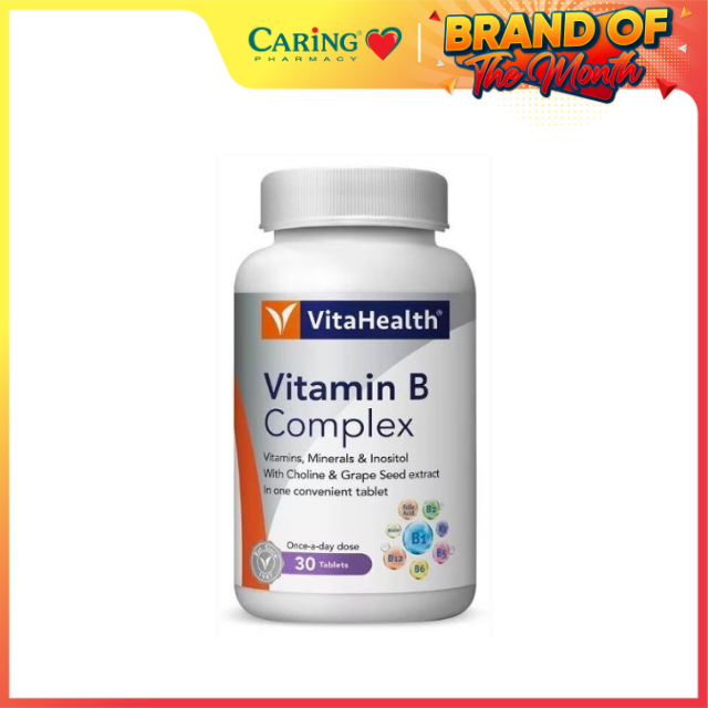 VITAHEALTH VITAMIN B COMPLEX 30S