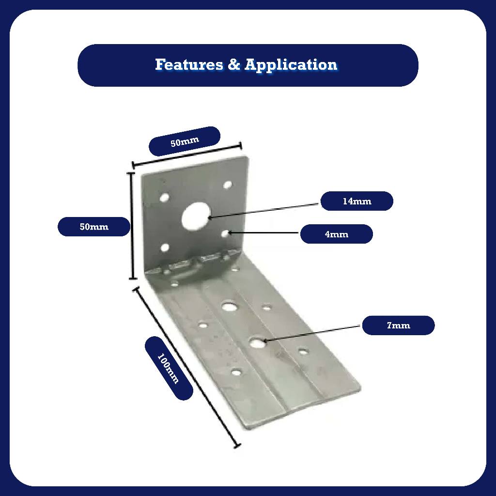 L Bracket Heavy Duty Besi Bracket L Shape Angle C Channel Awning Bracket L Braket Breket Breaket