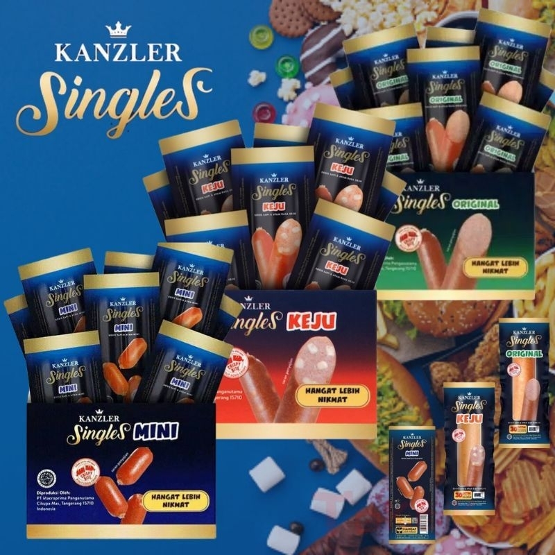 Sosej kanzler borong isi 1 box 12pcs ×65gr
