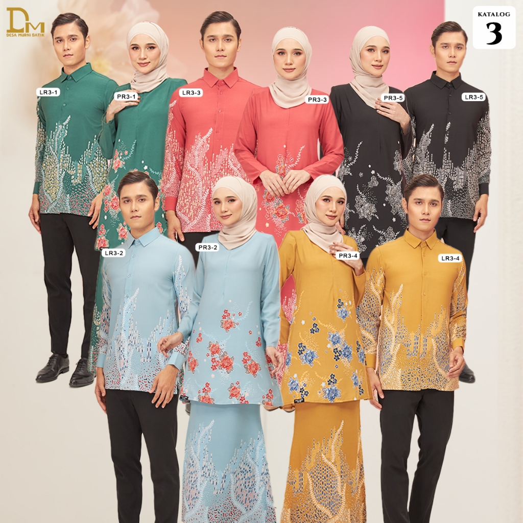 Desa Murni Batik - Baju Sedondon Kurung Batik Airis & Kemeja Batik Luxe 1.0 (Swiss Crepe) - Katalog 3