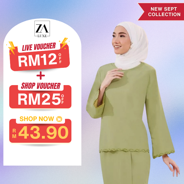 ZOE ARISSA BAJU KURUNG KEDAH RAYA HAJI 2024 MODEN PLAIN Kurung Sulam Premium Satin Kurung Trendy Murah CITRA Kurung