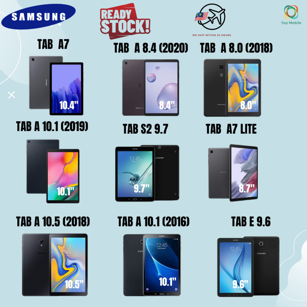 [USED] TABLET SAMSUNG GALAXY TAB A 10.1/ TAB S2 / TAB  A7 LITE / TAB E 9.6 / TAB A 8.4/ TAB A 8.0/ TAB A 10.5 / TAB A7