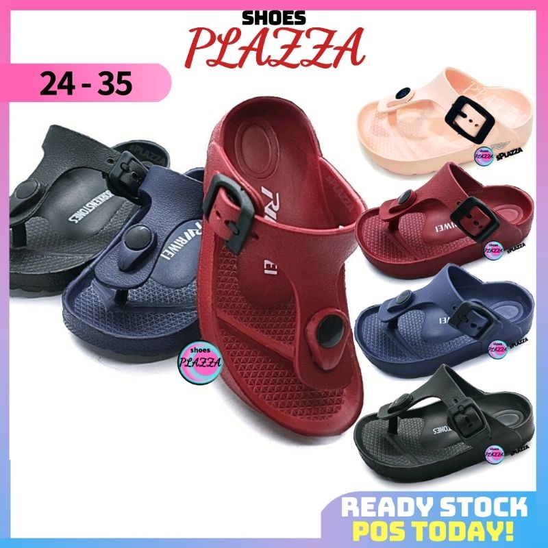 [s.PLAZZA] Size 24-35 ?Trendy Simple Comfortable Slippers/Girls Boys Sandals