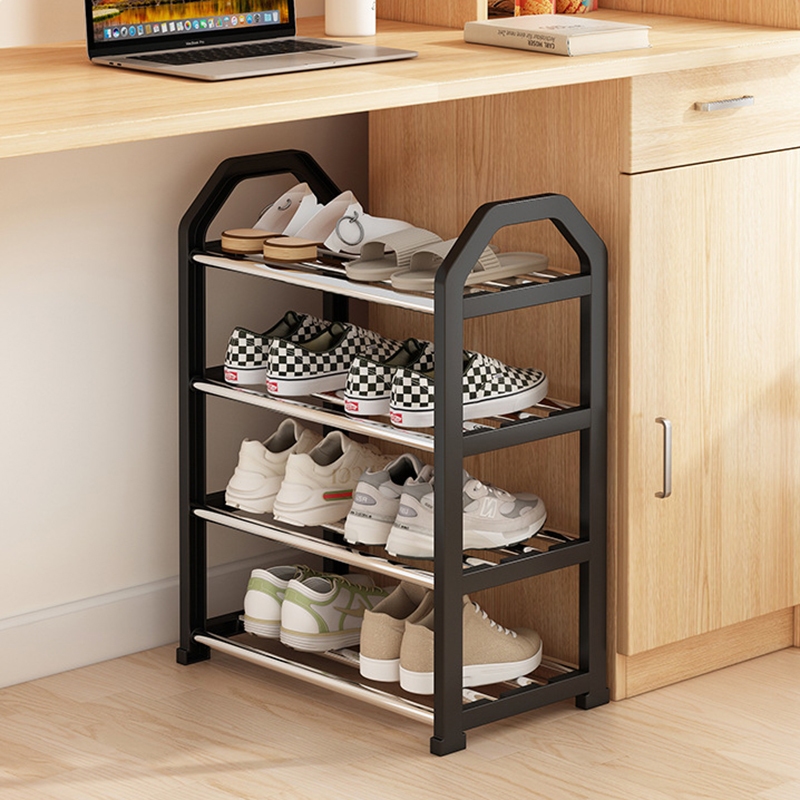 Rak Kasut 4/5 Tiers Shoes Rack Shoe Shelf Indoor Outdoor Shoes Storage Organizer Simple Multi-Layers Space Saving