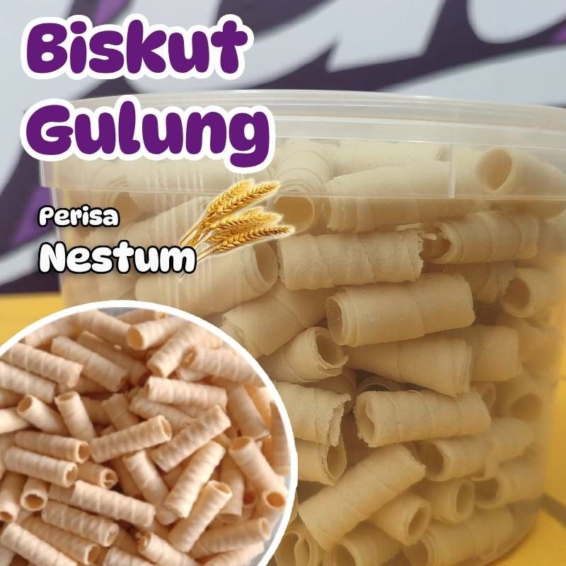 Yeh Biskut Gulung Perisa Nestum / Crunchy Mini Wafer Roll Nestum Flavour 330gm