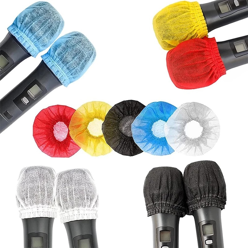 UMI KTV 1 pair (2 Pcs) Karaoke Microphone Mic Hygiene Cover Cap Non Woven Disposable Sanitary / Sarung Mikrofon 一次性麦克风套