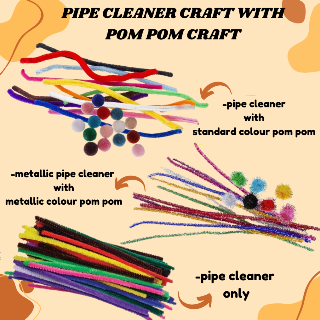 Colorful Chenille Stems Pipe Cleaners Assorted Colours Art and Craft