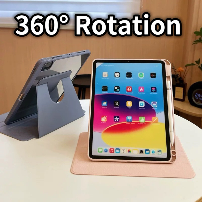 Cover 360Rotation Protective Case compatible ipad Air11/Air4/Air5/Air2/11th/10th/9th/8th/7th/6th/5th/Pro11 2024/Pro11
