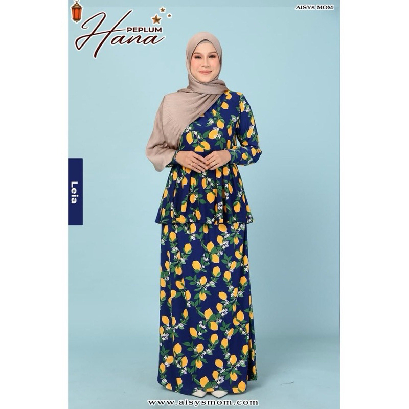 [SALES] Aisymom Peplum Hana - Leia | Kurung Peplum