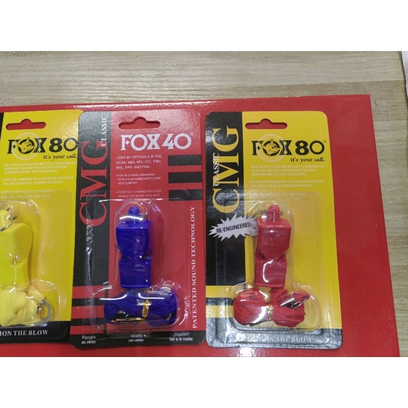 CMG Fox 40 or 80 Soccer Sports Classic Whistle Superior Quality Referee Classic Safety Wisel 运动裁判口哨 救援哨子