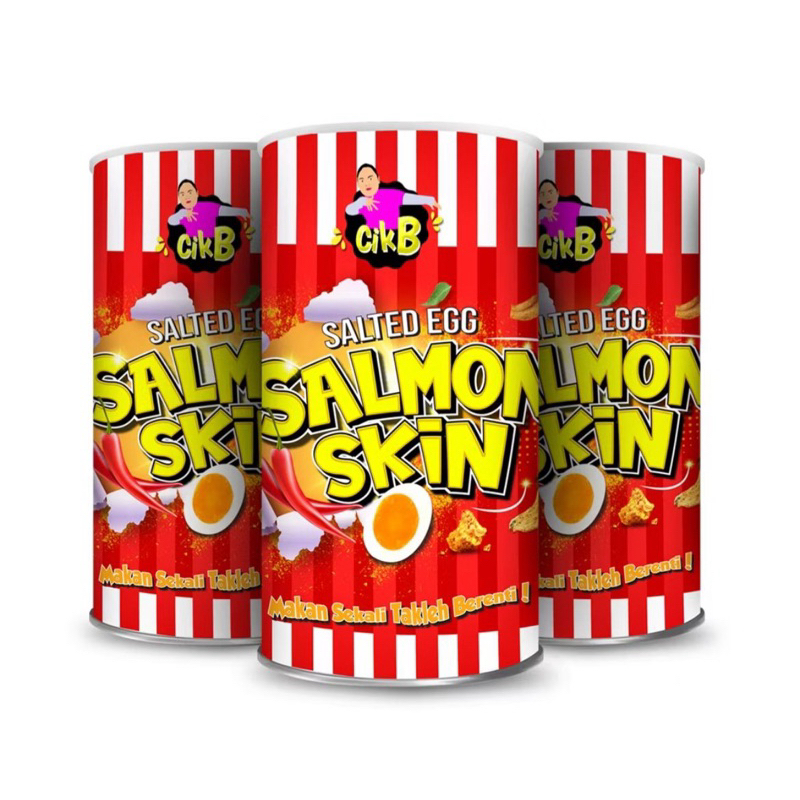 Trio 3 Balang EDISI KHAS SALMON SKIN SALTED EGG CIK B VIRALSalmon Skin Salted Egg (260gm) EXTRA GRAM 300gm++