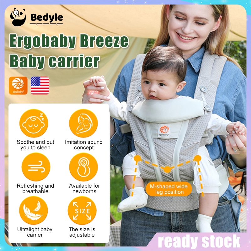 Baby Carry Ergonomic Brezze Breathable Mesh Fabric Baby Carrier Newborn 0-36 Month With Enhanced Lumbar Support