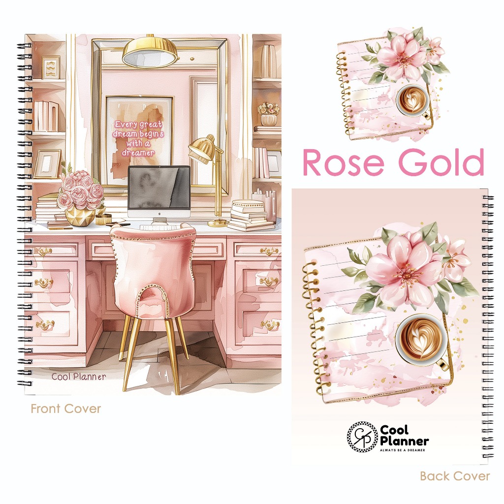 ROSE GOLD BY COOL PLANNER 2025