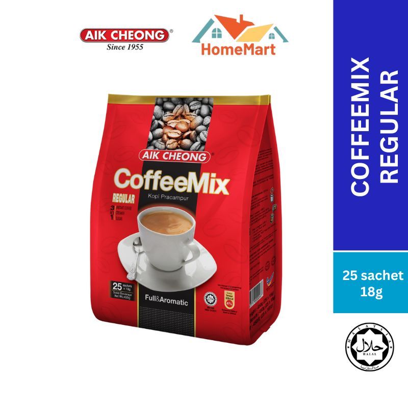 Aik Cheong 3 In 1 Coffee Mix Regular (25s x 18g)