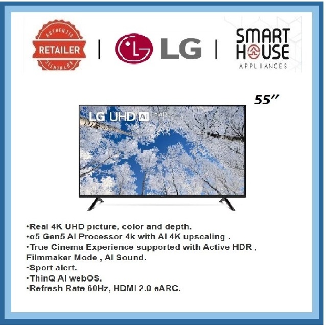 FREE SHIPPING !! LG 55 inch UQ70 Series 4K Smart UHD TV with AI ThinQ® (2023) 55UQ7050PSF