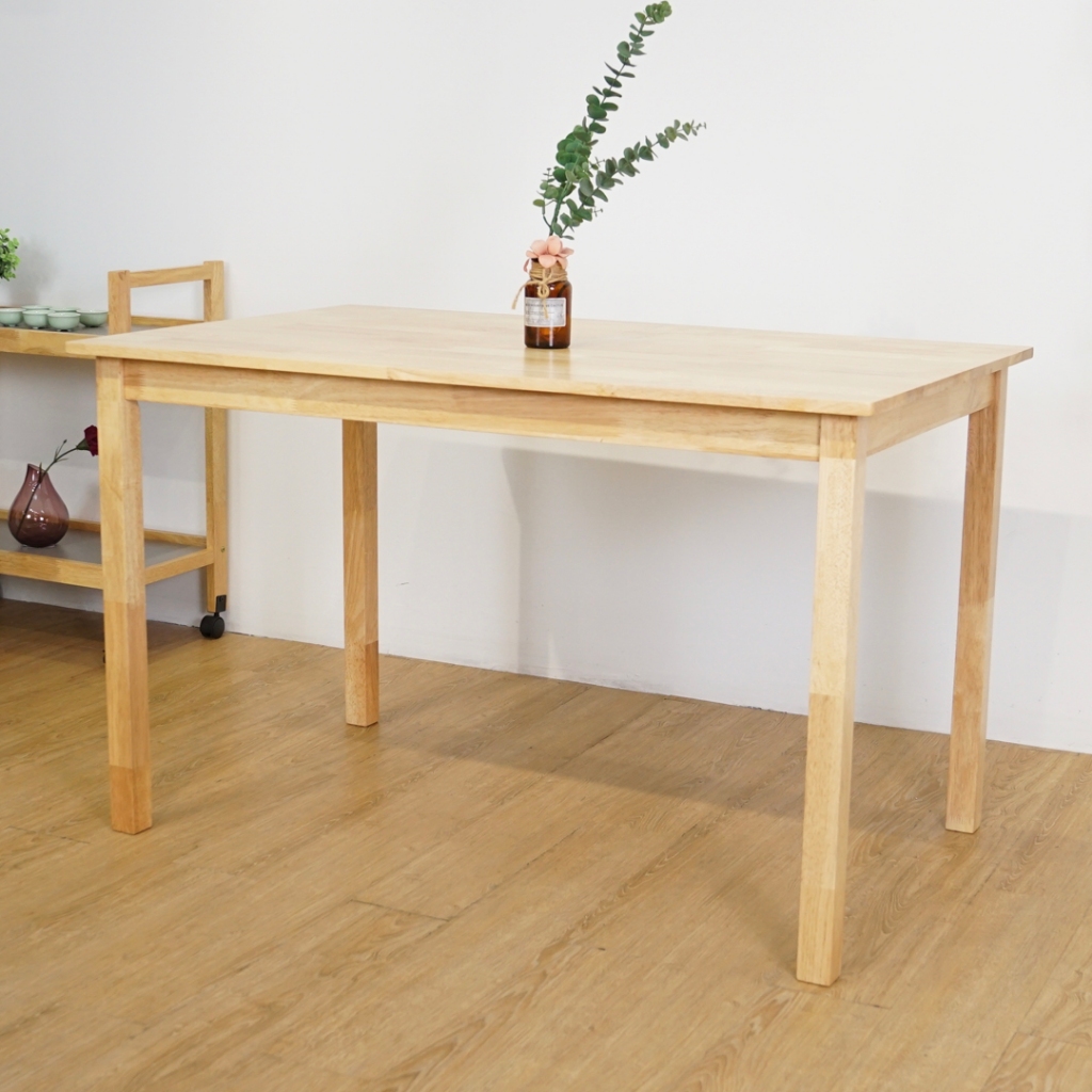 Moku Home MOKU 120x75cm Solid Wood Dining Table-meja makan solid wood