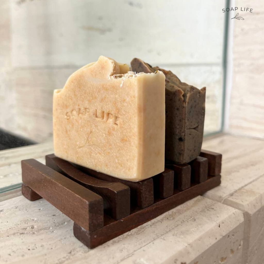 Soap Life - Wooden Soap Dish (Non-slip, Anti-mould)