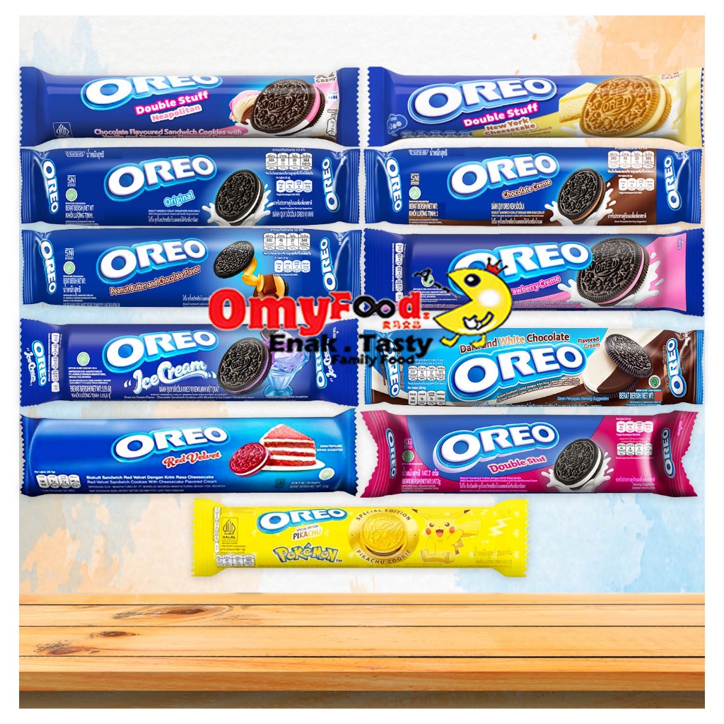 119.6g Oreo Cookies [Original/Chocolate/Peanut Butter & Chocolate/Strawberry/Blueberry Ice Cream/Dark& White/Red Velvet]