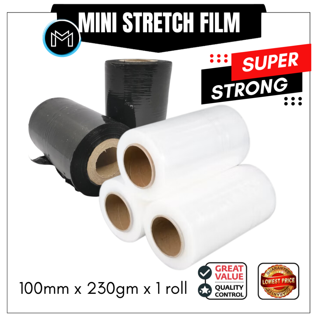 30/100mm250g/450g Stretch Film Baby Roll Wrapping Plastic Cling FilmPlastic Wrap Plastic Wrapping