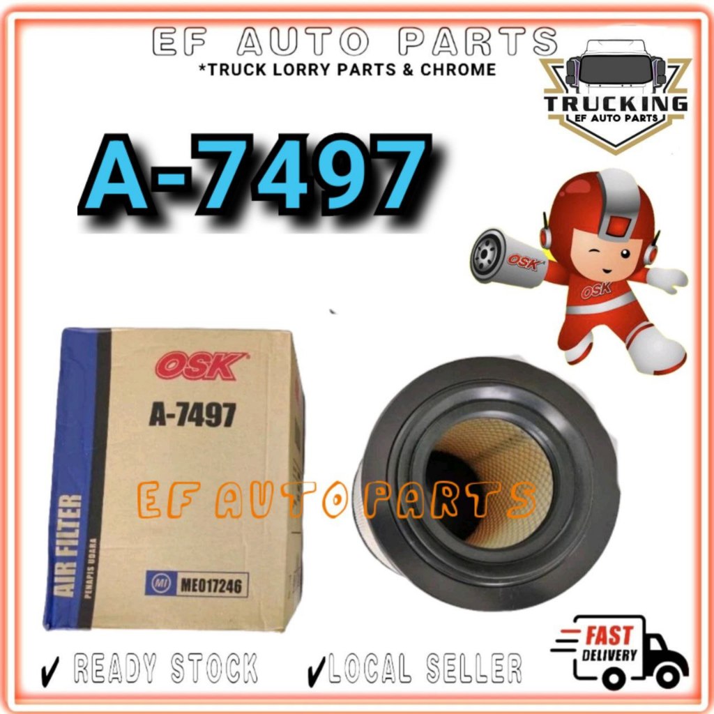 Osk Malaysia Mitsubishi Canter FB511,FE83,FE71 Air Filter A-7497