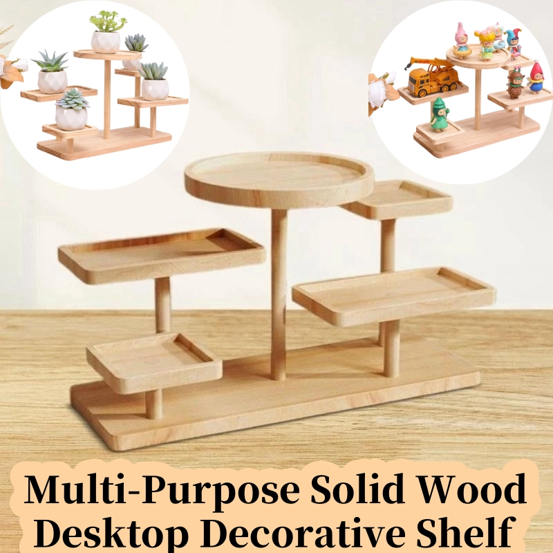 Multi Layer Display Rack Wooden Display Riser Stand Tiered Tray Cosmetic Organizer Decorative Dessert Cake Stand 展示架