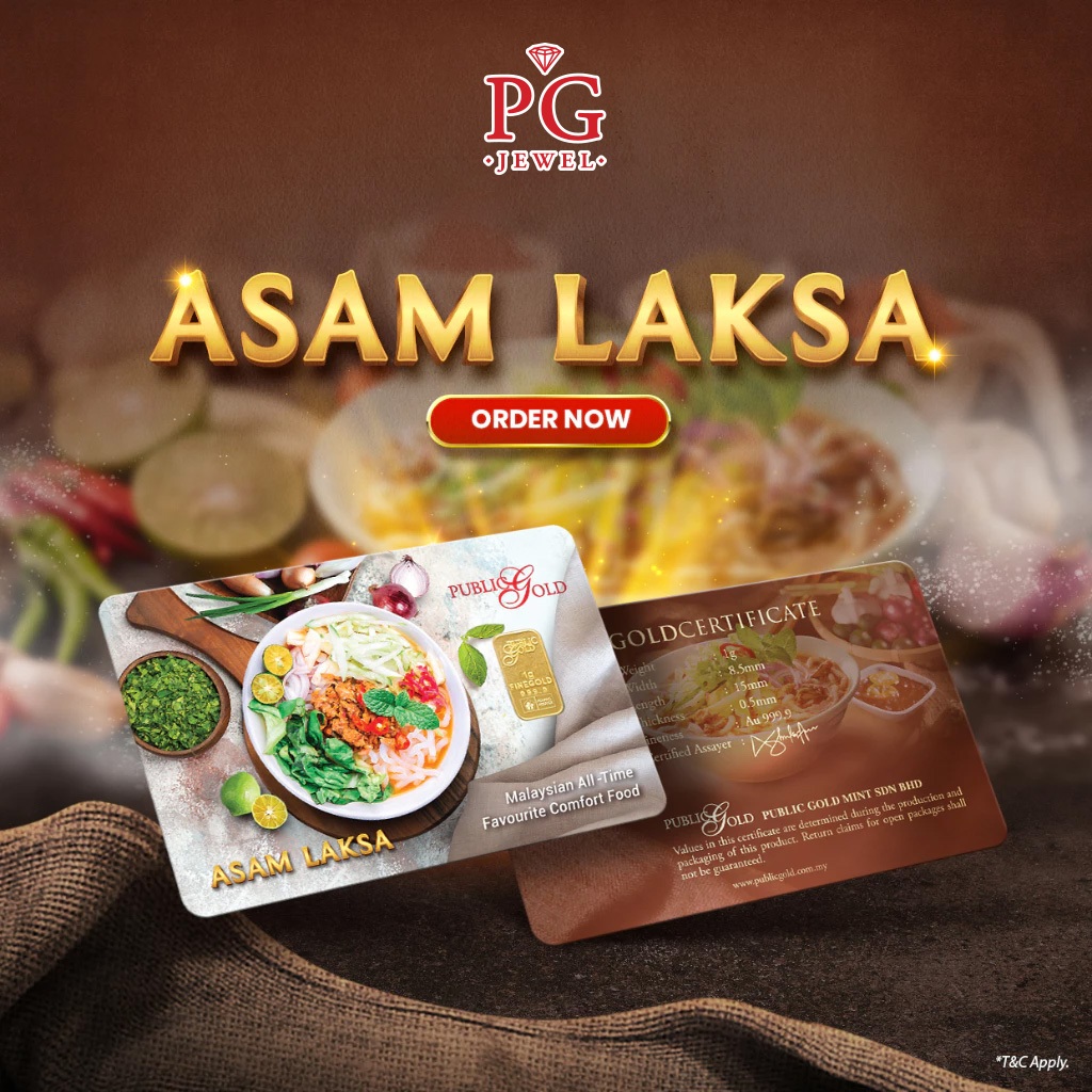 Public Gold Bullion Bar 1g (Au 999.9) - Asam Laksa