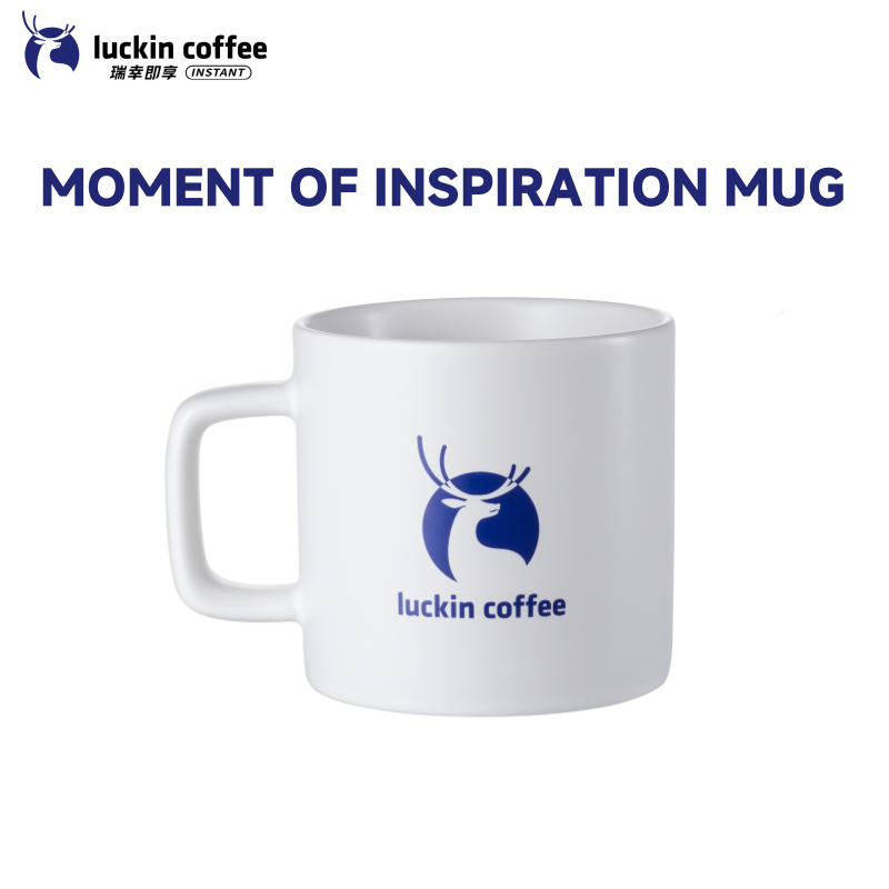 Luckin Coffee Moment Of Inspiration Mug - White (330ml)