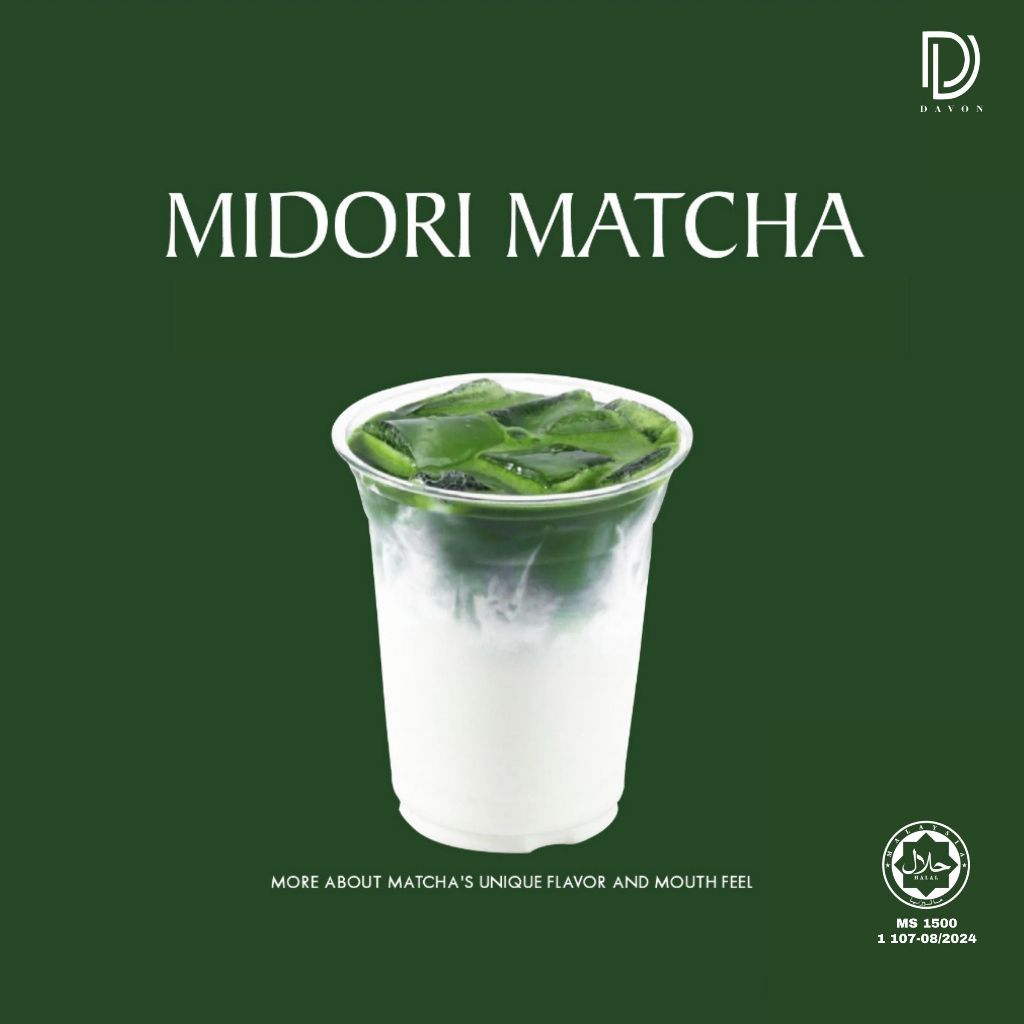 Davon - Matcha Midori 100% Japanese Matcha Powder 100g or 500g