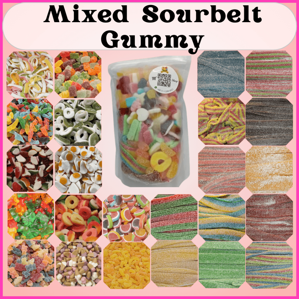 [75g / 150g / 250g /300g] HALAL Turkey Sweet Gummy/Mee/Sour Gummy/Sourbelt Ziplock Bag