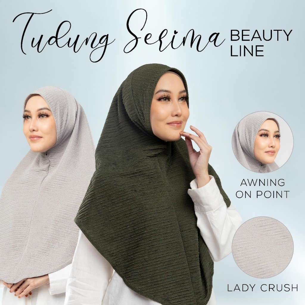 TUDUNG SARUNG SAUK BEAUTY LINE PREMIUM SIZE DEWASA AND KANAK KANAK