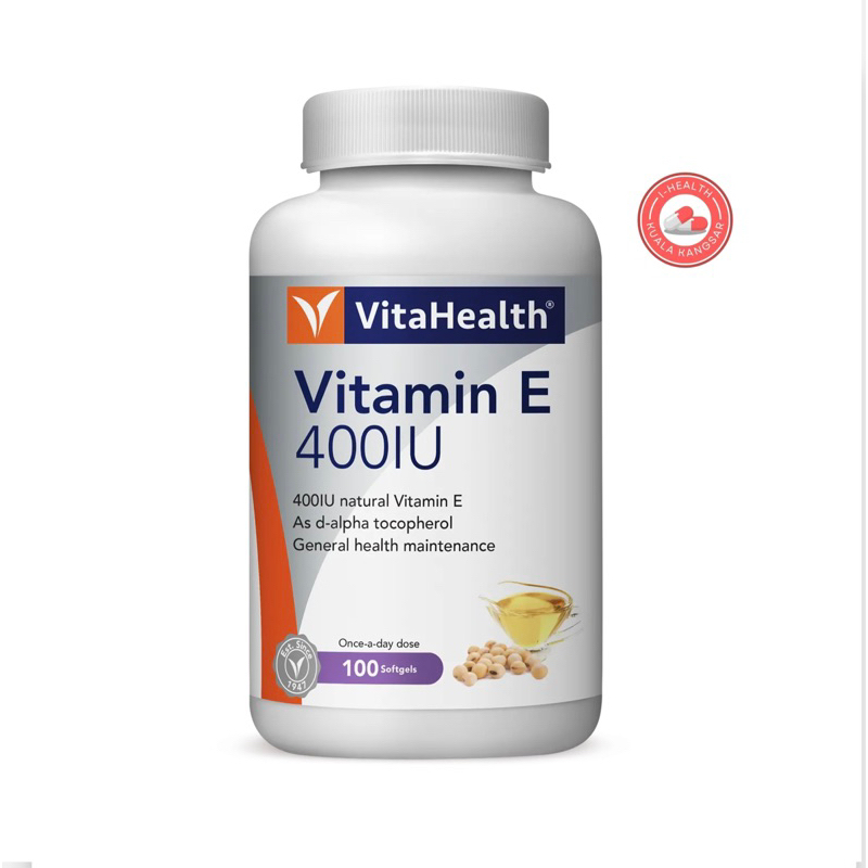 VitaHealth Vitamin E 400iu 30's/100's (EXP:10/2027)