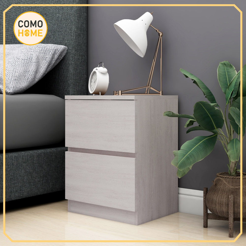 [READY STOCK] Como Home Bedside Table with Drawers (BS401) | Rak Sisi Katil