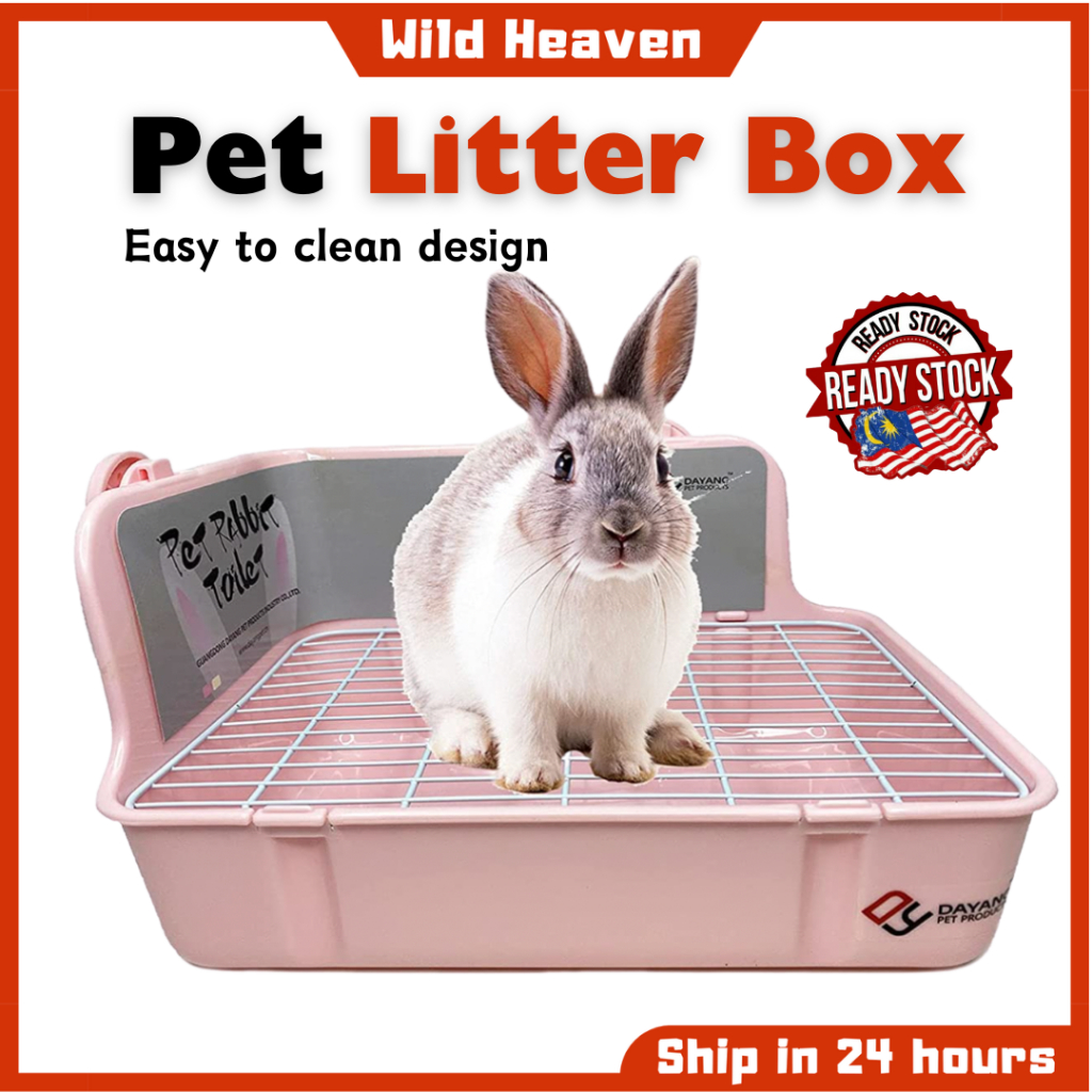 Small Animal Toilet Small Pets Rabbit Toilet Tray Guinea Pig Chincilla Hedgehog Arnab 小宠平板厕所兔子尿便盆