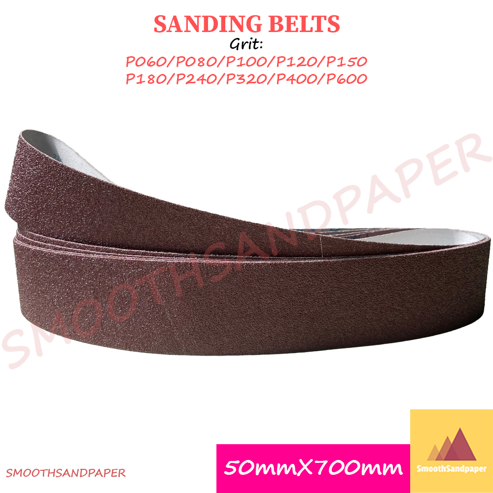 Sanding Belts 50mm X 700mm (2"X27.5") Aluminium Oxide Kertas Pasir 50mm X 920mm (2"X36.2") 木工家具金属打磨 氧化铝红砂带