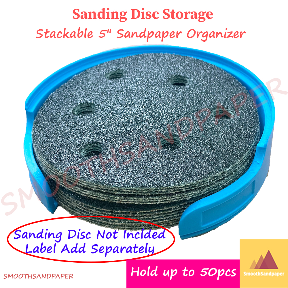 Sanding Disc Storage (Big) - Stackable 5" Sandpaper Organizer image 4